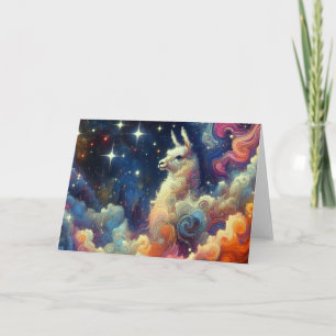 Tarjeta Llama en las Nubes