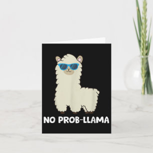 Tarjeta Llama Lover - No Prob-llama Alpaca No Probllama Pr