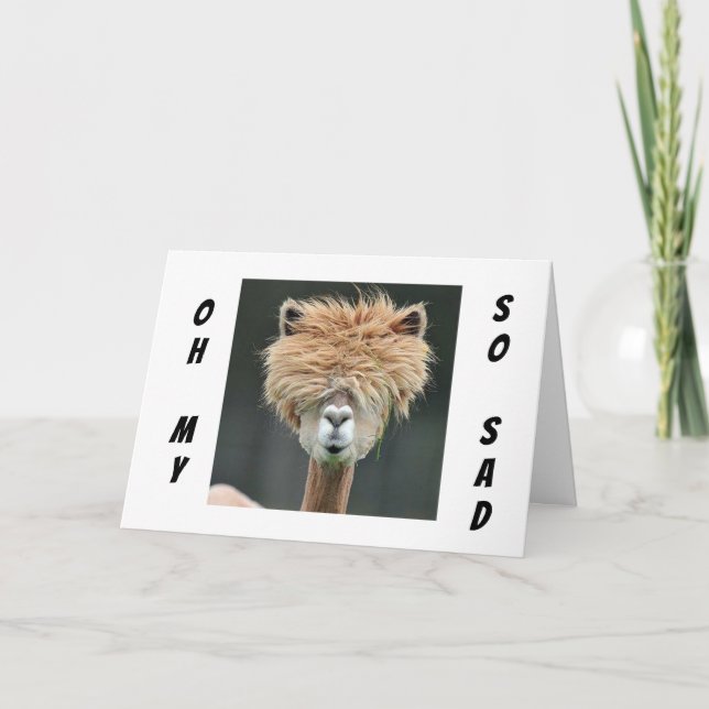 TARJETA **LLAMA QUIERE QUE "TE BIENDES PRONTO!" (Anverso)