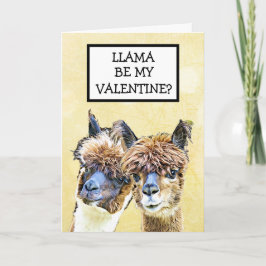 Tarjeta ¿Llama sea mi San Valentín? ¡Te amo mucho!