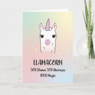 Tarjeta Llamacorn