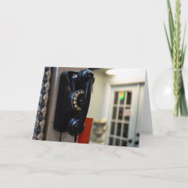 Tarjeta Llamada de época: Teléfono retro