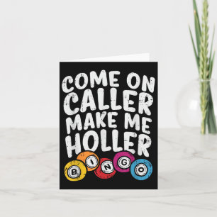 Tarjeta Llamada Hazme Holler Bingo Funny Player G
