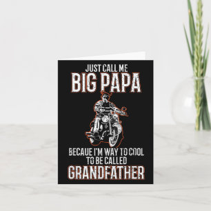 Tarjeta Llámame Gran Papa Viejo Hombre Fundido Moto Quo