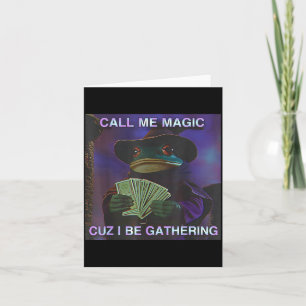 Tarjeta Llámame Magia Porque Estoy Reuniendo, Rana Maga Di
