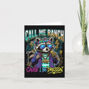 Tarjeta Llámame Rancho Porque Me Visto Hip Hop Concierto