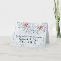 Llamarán a su nombre Immanuel, Navidades