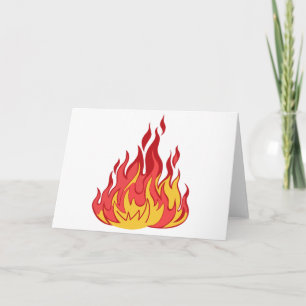 Tarjeta Llamas de fuego