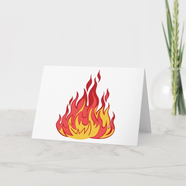 Tarjeta Llamas de fuego (Anverso)
