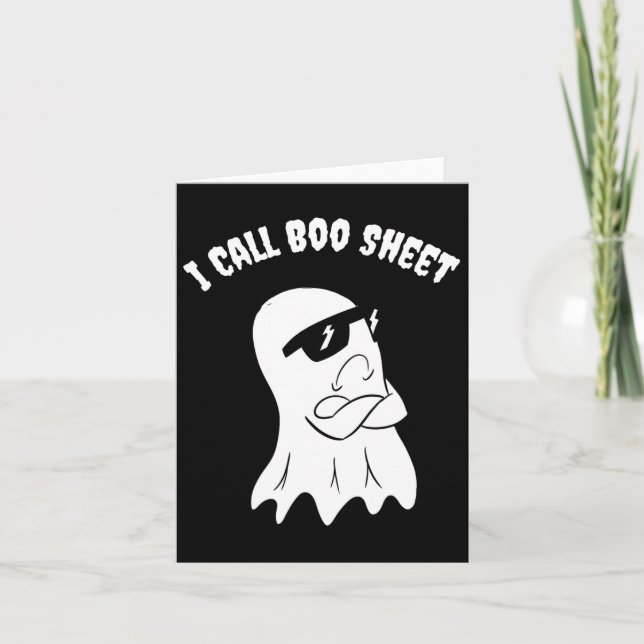 Tarjeta Llamo Halloween a Boo Sheet (Anverso)
