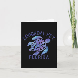 Tarjeta Llave de Longboat, Diseño de Playa Fl _ Regalo de