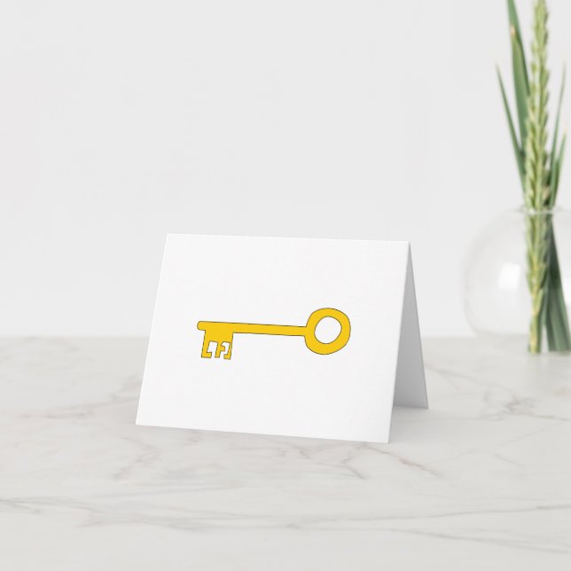 Tarjeta Llave de oro en blanco. (Anverso)