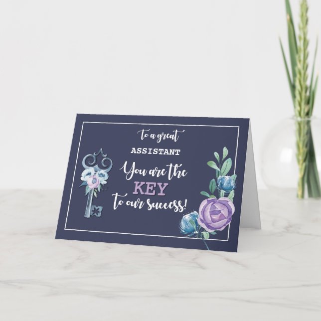 Tarjeta Llave del día del Admin del cargo de encargo (Anverso)