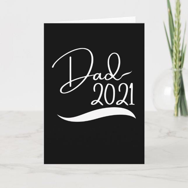 Tarjeta Llega a ser un regalo para papá 2021 para papá beb (Anverso)