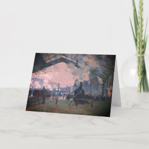 Tarjeta Llegada del tren de Normandía, Gare Saint-Lazare: