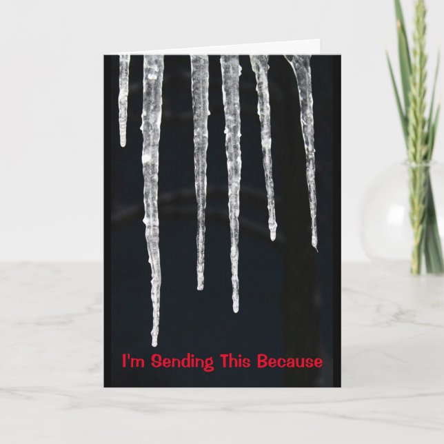 Tarjeta Llegan los Navidades del ICY (Anverso)