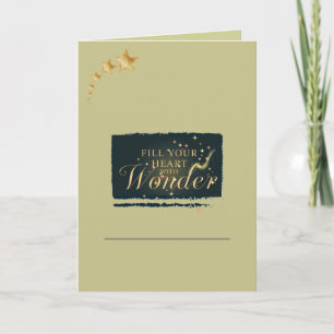 Tarjeta Llena Tu Corazón De Maravilla – Navidad Elegante