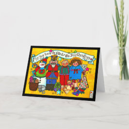 Tarjeta Lleno de la carta de la alegría de los Navidades