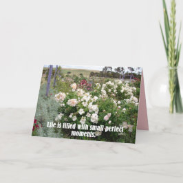 Tarjeta Lleno De Momentos Perfectos Flower Garden Card