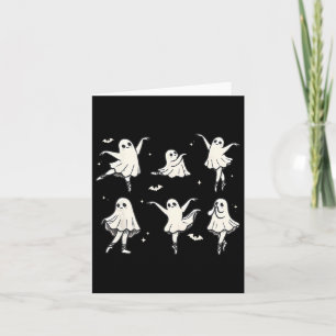Tarjeta Llet Ghost Llet Bailarina Spooky Danza Niños Hallo