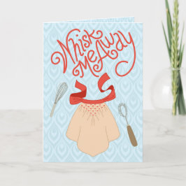 Tarjeta Llévame en un Batido - Humor Retro de Repostería