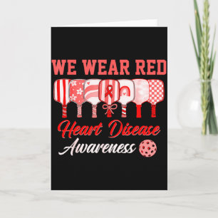Tarjeta Llevamos Rojo Conciencia de la Enfermedad del Cora