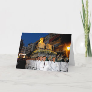 Tarjeta Llevando a la Santa Madre María, Domingo de Ramos