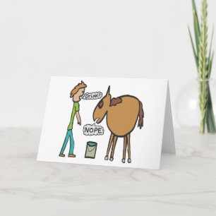 Tarjeta Llevar Un Caballo Al Agua