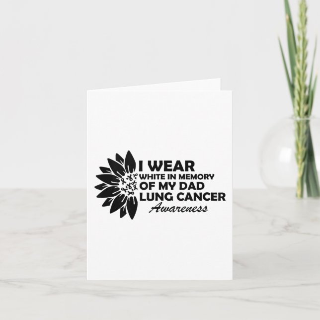 Tarjeta Llevo Blanco En Memoria De Mi Padre Conciencia Del (Anverso)