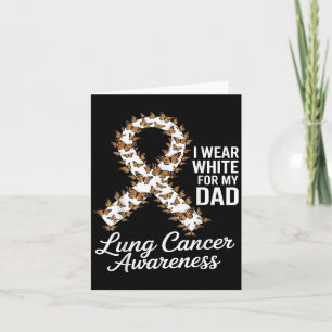 Tarjeta Llevo Blanco Para Mi Papá Concienciación Sobre El