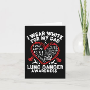 Tarjeta Llevo Blanco Para Mi Papá Los Awarenes Del Cáncer