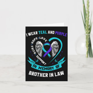 Tarjeta Llevo Camiseta Conciencia Morado Verde Hermano Pol