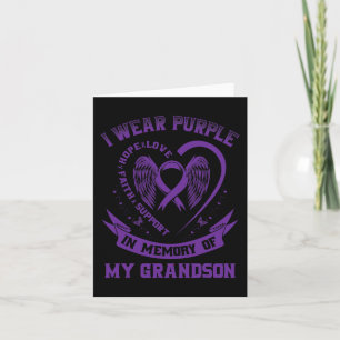 Tarjeta Llevo Morado En Memoria De La Epilepsia De Mi Niet