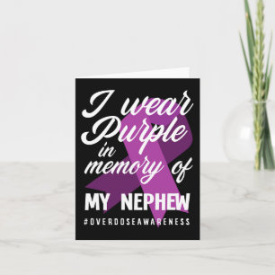 Tarjeta Llevo Morado En Memoria De La Sobredosis De Mi Sob