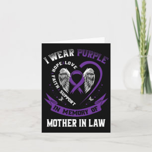 Tarjeta Llevo Morado En Memoria De La Suegra Pancreati