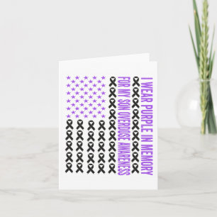 Tarjeta Llevo Morado En Memoria De Mi Hijo Conciencia De S