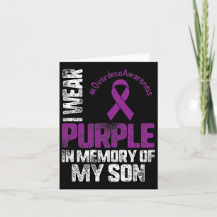 Tarjeta Llevo Morado En Memoria De Mi Hijo Conciencia Sobr
