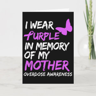 Tarjeta Llevo Morado En Memoria De Mi Madre Conciencia De