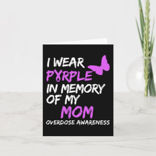 Tarjeta Llevo Morado En Memoria De Mi Mamá Conciencia Sobr