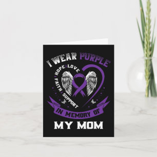 Tarjeta Llevo Morado En Memoria De Mi Mamá Conciencia Sobr