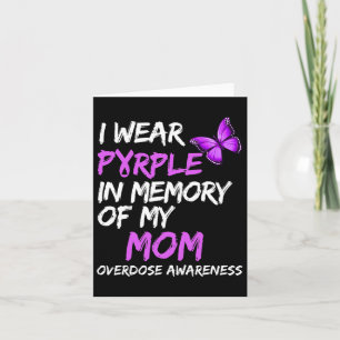 Tarjeta Llevo Morado En Memoria De Mi Mamá Conciencia Sobr