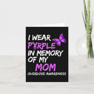 Tarjeta Llevo Morado En Memoria De Mi Mamá Conciencia Sobr