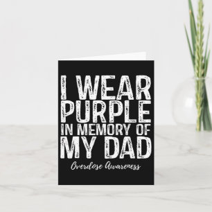 Tarjeta Llevo Morado En Memoria De Mi Papá Conciencia Sobr