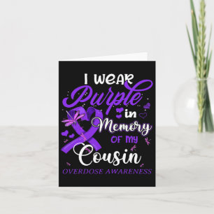 Tarjeta Llevo Morado En Memoria De Mi Primo Sobredosis Awa