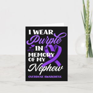 Tarjeta Llevo Morado En Memoria De Mi Sobrino Conciencia D