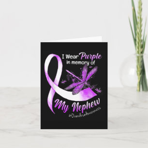 Tarjeta Llevo Morado En Memoria De Mi Sobrino Conciencia S