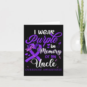 Tarjeta Llevo Morado En Memoria De Mi Tío Conciencia De So