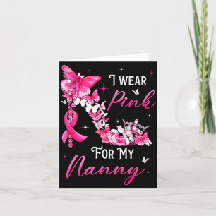 Tarjeta Llevo Nk Para Mi Cinta De Cáncer De Mama Nanny Sup