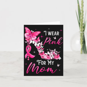Tarjeta Llevo Nk Para Mi Mamá Cinta De Cáncer De Mama Supr