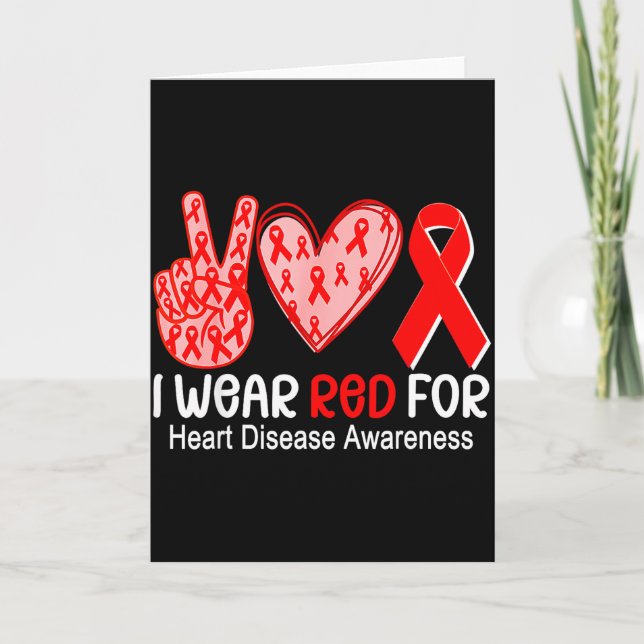Tarjeta Llevo Rojo Para La Cinta De Concientización Sobre  (Anverso)